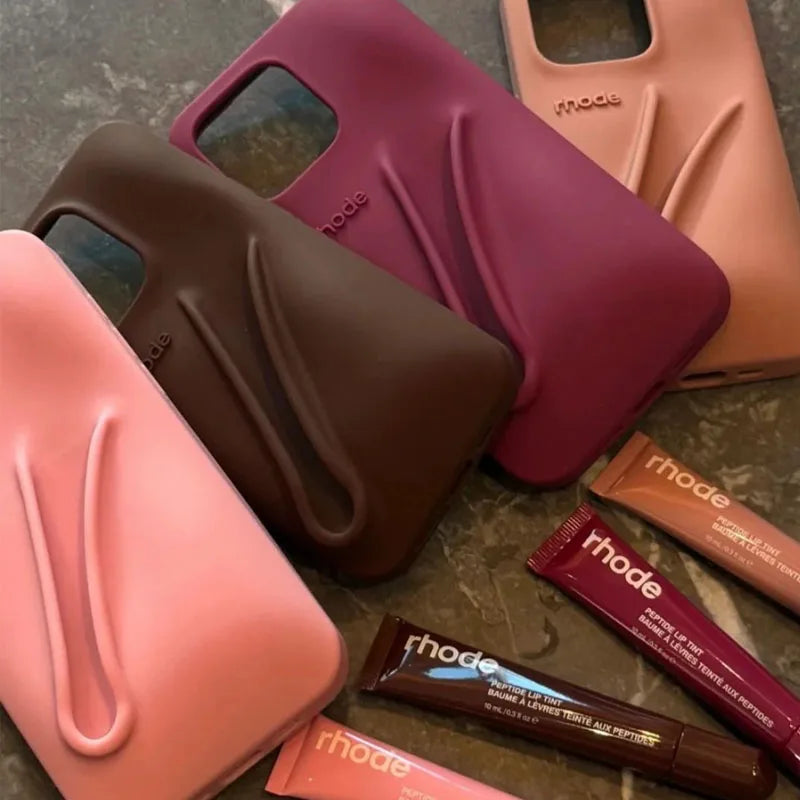 Hot Rhode Lemontini Phone  Case for IPhone 11 12 13 14 15 16 Pro Max Plus 17  Lip Gloss Silicone Cover