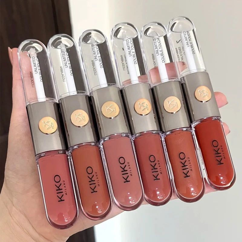 Kiko Double Headed Lipstick Transparent Mirror Lip Gloss