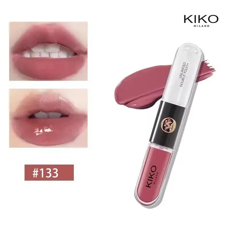 Kiko Double Headed Lipstick Transparent Mirror Lip Gloss