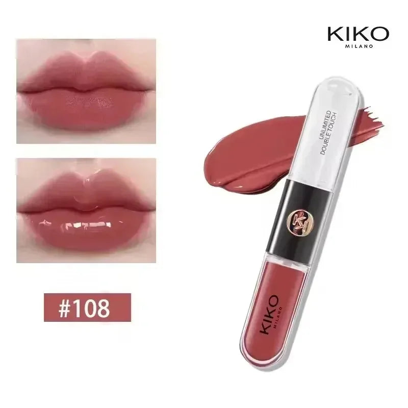 Kiko Double Headed Lipstick Transparent Mirror Lip Gloss